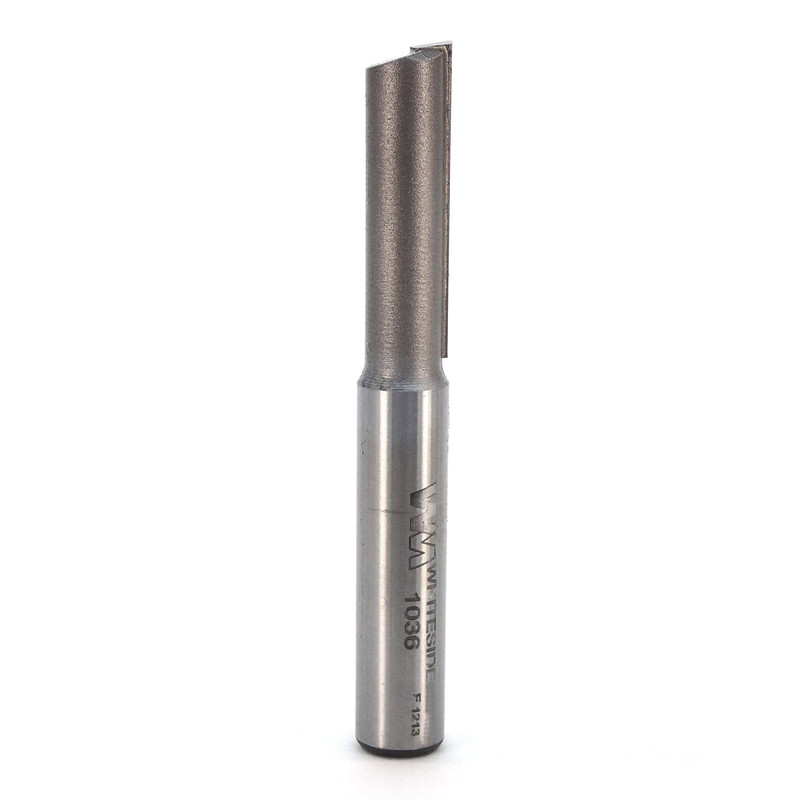 Standard Straight Router Bit - 3/8" SH 3/8" D - Flutes:Single Flute - Cutting Length:1-1/4" - Overall Length:2-7/8"